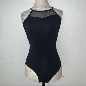 Dance Favorite Triangular Mesh Back Camisole Leotard